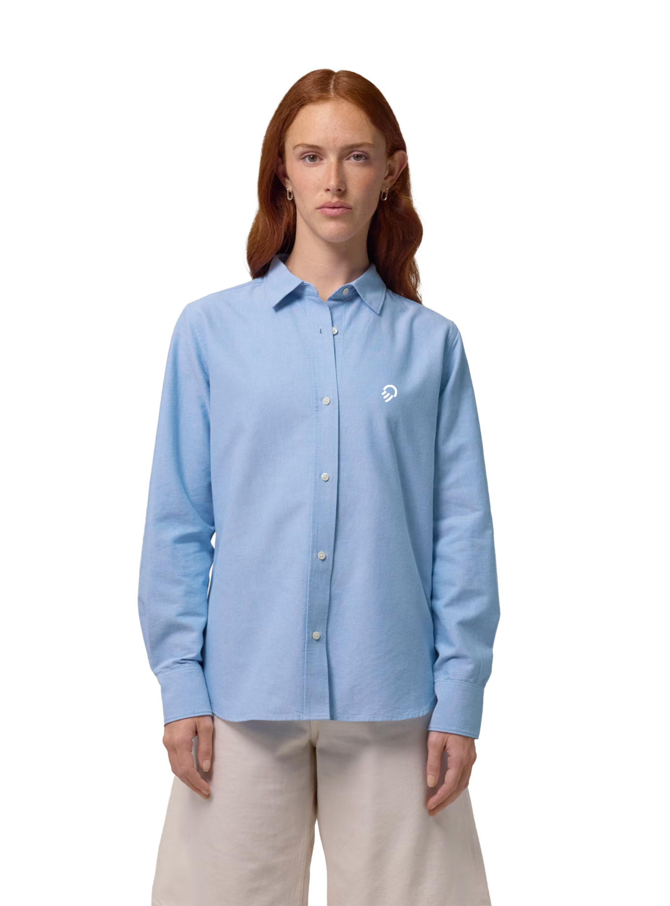 Chemise Oxford Femme Bleue