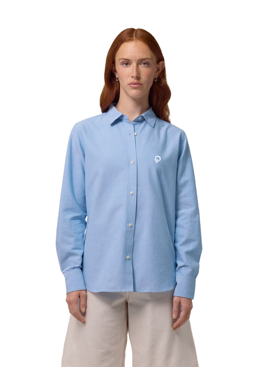 Chemise Oxford Femme Bleue