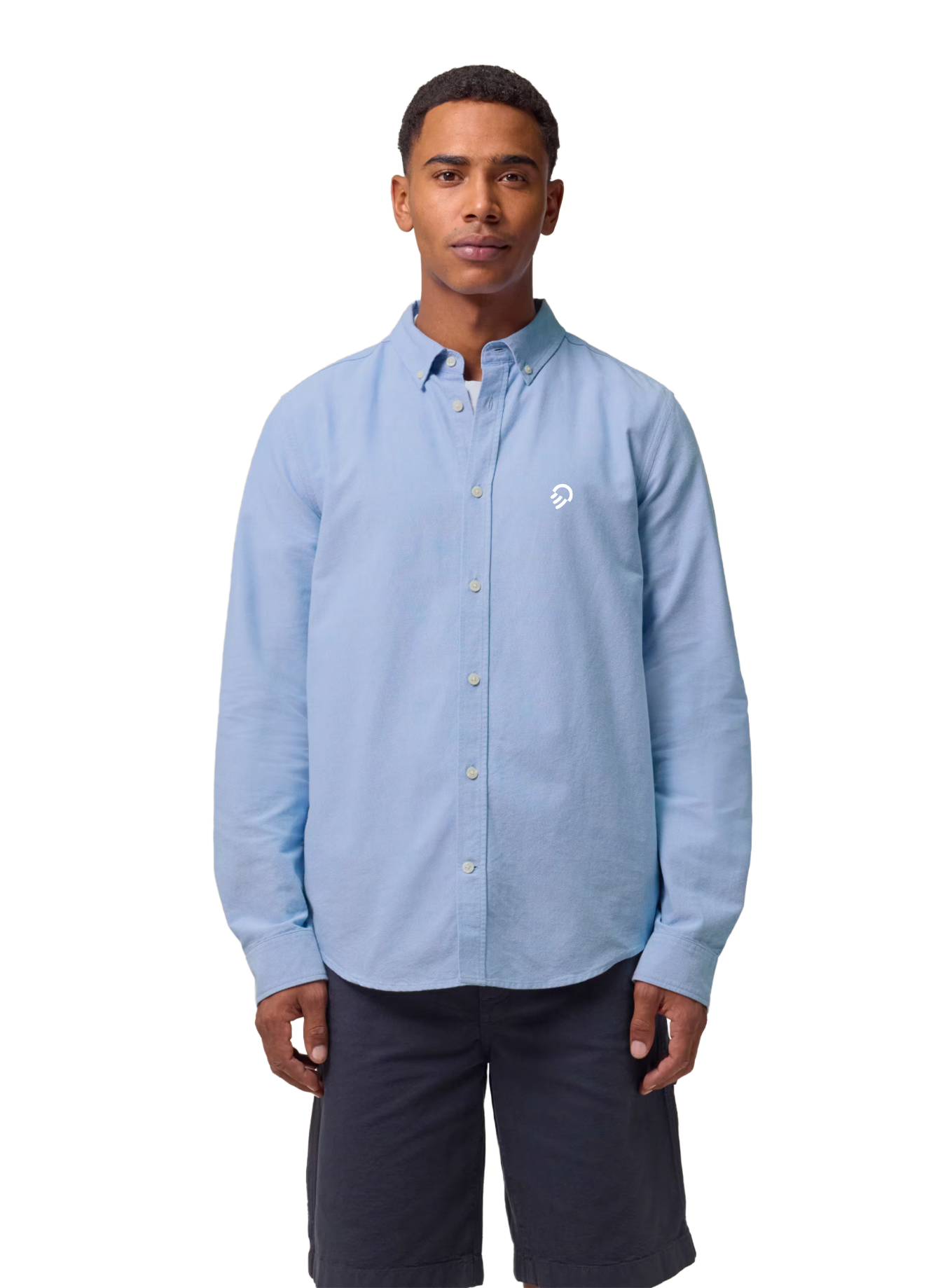 Chemise Oxford Homme Bleue