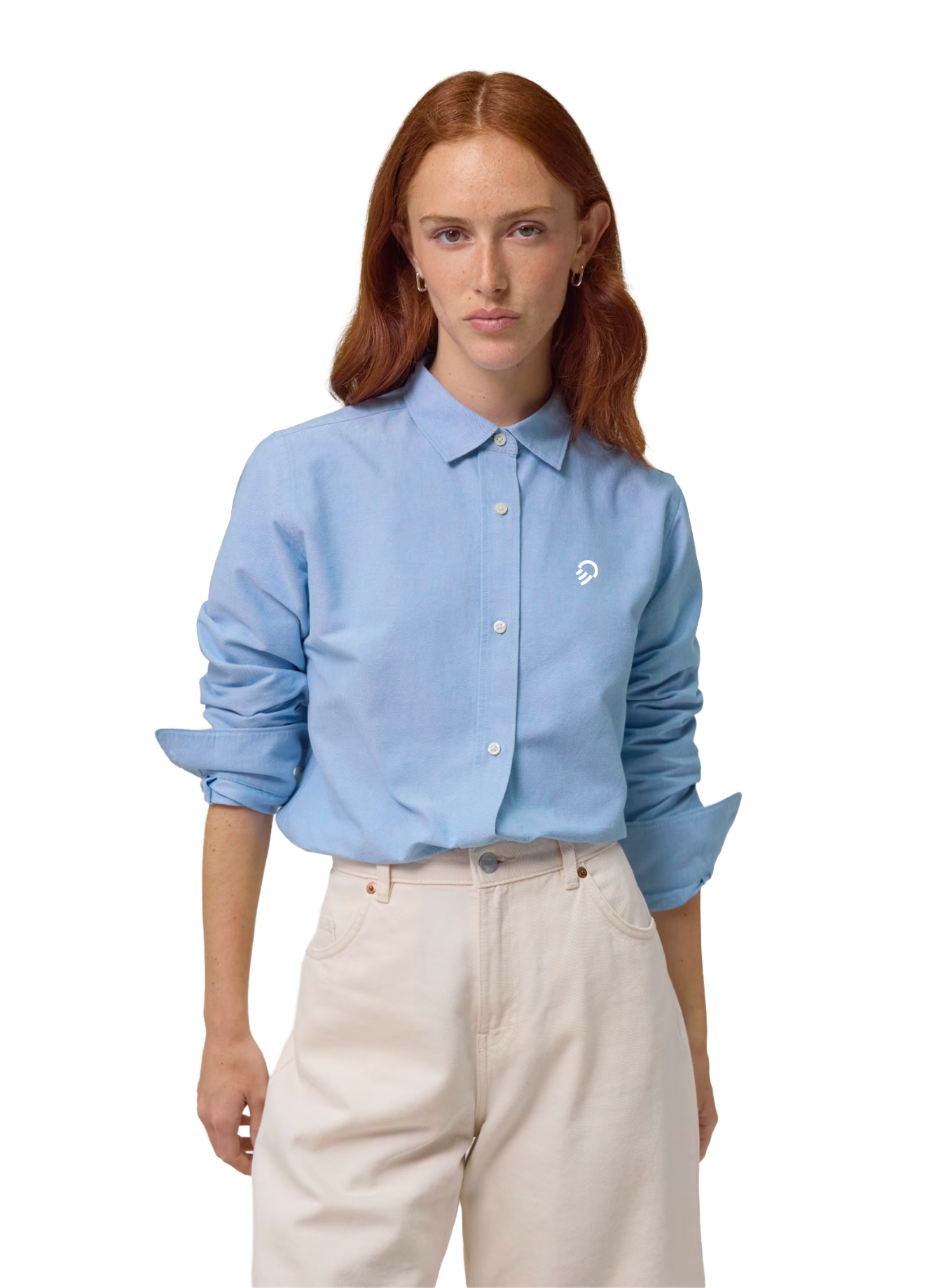 Chemise Oxford Femme Bleue