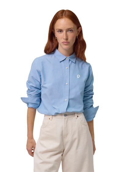 Chemise Oxford Femme Bleue